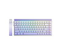 TASTIERA GAMING AULA Hero 84 HE, QWERTY, Porta USB, Bianco/Multicolore (RGB)/Viola