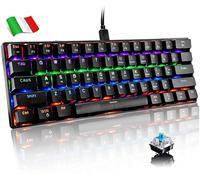 Tastiera Gaming GTX 865 Meccanica Da Gioco Compatta Layout Italiano illuminata
