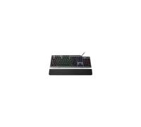Lenovo GY40T26478 Legion K500 RGB Mechanical Gaming Keyboard, 3 Zone Full-Size Keyboard, 7 User Programmable Hot Keys; 16.8 Million Colors, 50 Million-Click Red Mechanical Keys, Detachable Palm Rest