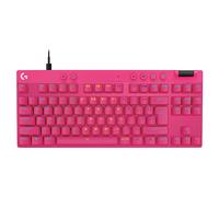 Logitech G PRO X TKL RAPID, tastiera gaming senza tastierino numerico con interruttori analogici magnetici, modalità di attivazione rapida, azionamento e RGB personalizzabile, US INT'L QWERTY-Magenta