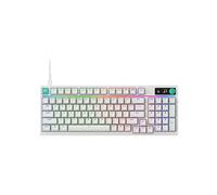 Logitech G G316 X 98, tastiera gaming, 8 kHz, switch Tactile hot-swap, struttura a guarnizione, display LED matrice & manopola, tasti PBT bicomponente, USB-C, RGB LIGHTSYNC, PC, ITA QWERTY - Bianco