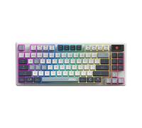 TASTIERA GAMING MSI FORGE GK600 TKL WIRELESS SKY, QWERTY, Porta USB, Argento/Bianco