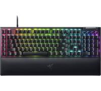 Razer BlackWidow V4 - Tastiera meccanica da gaming con Chroma RGB - Switch meccanici verdi - 6 pulsanti macro dedicati - Tasti in ABS a doppia iniezione - QWERTY US-Layout | Nero