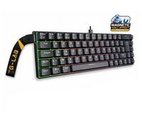 TASTIERA GAMING THE G-LAB Keyz Titanium HE, AZERTY, USB-C, Nero