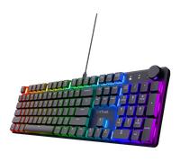 Trust Gaming GXT 866 Torix Tastiera Meccanica QWERTY US, Switch Huano Lineari, Illuminazione RGB, Rollover N-Key Rollover USB Programmabile Tastiera PC Laptop - Nero