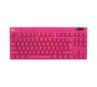 Tastiera gaming wireless Logitech G PRO X TKL in Magenta, Inglese Internazionale (QWERTY), Tactile