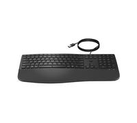 HP 485 Comfort - Tastiera - più dispositivi, 23 tasti programmabili, layout a 3 zone - Full Size - USB - QWERTZ - Tedesco - Nero