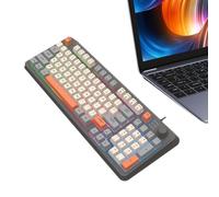 Tastiera illuminata con cavo, tastiere meccaniche per PC, tricolore, | Tastiere per computer per gli amanti dei giochi studenti, utenti di computer