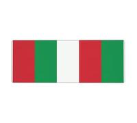 Tastiera in gomma 30,5 x 80 cm con stampa bandiera dell'Italia YUGTAEE morbida e spessa per proteggere la scrivania per ufficio computer studio