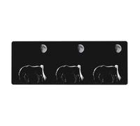 Tastiera in gomma 30,5 x 80 cm WHJDPP Horse Under The Moon Pattern morbido e spesso per proteggere la scrivania per ufficio computer studio