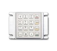 Tastiera in metallo resistente all'acqua con montaggio a pannello a 16 tasti for controllo accessi e armadietti for pacchi(USB Interface,Layout 2)