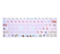Tastiera in silicone per Microsoft Surface Pro 7 2019/Surface Pro 6 2018/Surface Pro 5 2017 tastiera, layout degli Stati Uniti, carino gatto
