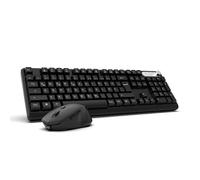 INCA Tastiera IWS-549U Wireless Set comprensivo di mouse, wireless, nero, QWERTY - nero INCA-128
