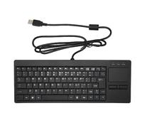 Tastiera Industriale, Tastiera IPC con Piede a Forbice X Plug and Play, Connessione Cablata Touchpad, per L'industria Manifatturiera Militare (Interfaccia USB con funzione HUB)