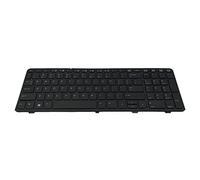 Tastiera Inglese Originale US Layout Senza Retroilluminato con Telaio per HPprobook 450 455 470 G0 G1 G2 450G1 455G1 Nero Hpprobook 450