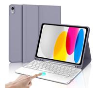 Tastiera iPad 10 Generazione 10.9 Pollici 2022, Cover con Tastiera Rimovibile iPad A16 11 Gen 2025 con Trackpad, Italiano QWERTY, Custodia con Portapenna per i Pad 11 Gen/10 Gen, Viola lavanda