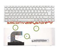 Tastiera ITA Bianco Silver Frame Sony Vaio VPC-S11M1E-W, VPC-S11M9R-B