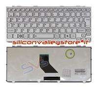 Tastiera ITA PK130BH2A14 Silver per Toshiba Mini NB305 Series