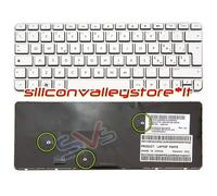 Tastiera ITA Silver con Frame HP Mini 210-2102TU, 210-2103TU, 210-2105TU