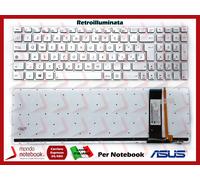 Tastiera Italiana compatibile ASUS N56VZ N76 N76V (Retroilluminata) Silver