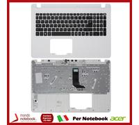 Tastiera Italiana con Top Case Bianco Scocca Cover ORIGINALE ACER AP1NX000410
