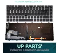 Tastiera Italiana Retroilluminata HP Frame Silver per Notebook EliteBook 840 G6
