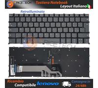 Tastiera Italiana Lenovo Ideapad 5-14IIL05 Yoga Slim 7-14ITL05 Retroilluminata