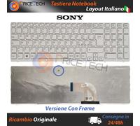 Tastiera Italiana Originale SONY Vaio SVE15 series (Bianca)(Con Frame)