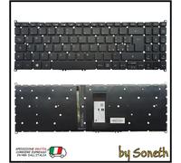 TASTIERA ITALIANA PER ACER EXTENSA 15 EX215-53G-53P6 NERA RETROILLUMINATA