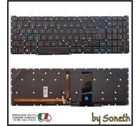 TASTIERA ITALIANA PER ACER PREDATOR HELIOS 300 PH317-53-74RF RETROILLUMINATA RGB