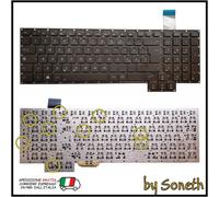 TASTIERA ITALIANA PER ASUS ROG G750JS-DS71 G750JS-T4064H G750JS NERA NO FRAME