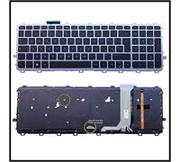 TASTIERA ITALIANA PER HP ENVY 9Z.N9HBV.40E NERA FRAME SILVER RETROILLUMINATA