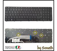 TASTIERA ITALIANA PER HP PROBOOK 827028-061 738697-D61 NERA CON FRAME NERO ITA