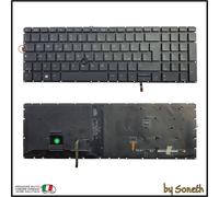 TASTIERA ITALIANA PER HP ZBOOK FIREFLY 15 G7 RETROILLUMINATA NERA