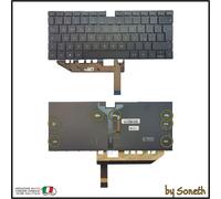 TASTIERA ITALIANA PER HUAWEI MATEBOOK X PRO 2020 EUL-WX9 NERA RETROILLUMINATA