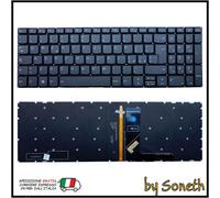 TASTIERA ITALIANA PER LENOVO 330S-15AST 81F9 GRIGIA SENZA FRAME RETROILLUMINATA