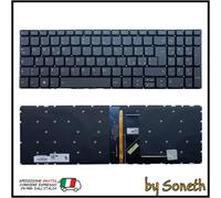 TASTIERA ITALIANA PER LENOVO IDEAPAD S145-15IKB 81VD 81XM GRIGIA RETROILLUMINATA
