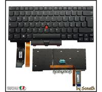 TASTIERA ITALIANA PER LENOVO THINKPAD E490S 20NG NERA RETROILLUMINATA