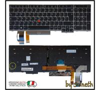 TASTIERA ITALIANA PER LENOVO THINKPAD P15V G2 GEN2 21A9 21AA RETROILLUMINATA