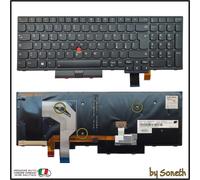 TASTIERA ITALIANA PER LENOVO THINKPAD P52S 20LB 20LC NERA RETROILLUMINATA POINT