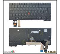 TASTIERA ITALIANA PER LENOVO THINKPAD T14 GEN4 NERA RETROILLUMINATA TRACKPOINT