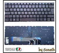 TASTIERA ITALIANA PER LENOVO XIAOXIN AIR 13IWL 13IKB GRIGIA RETROILLUMINATA