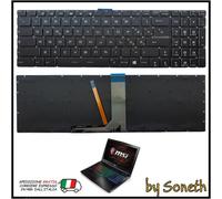 TASTIERA ITALIANA PER MSI GS63VR 6RF 7RF 7RG, GF72VR 7RF NERA RETROILLUMINATA
