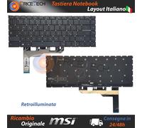 Tastiera Italiana per MSI Prestige 14 A10RBS (MS-14C2) Retroilluminata