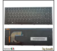 TASTIERA ITALIANA PER SONY VAIO 9Z.N3TBQ.00E NERA FRAME NERO