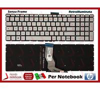 Tastiera Italiana per Notebook HP 15-CB 15-CD (Silver) Retroilluminata