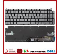 Tastiera Italiana Retroilluminata Silver DELL Inspiron 15 5584 3501 3505