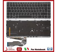 Tastiera Italiana Retroilluminata Silver No Trackpoint HP EliteBook 745 G2