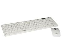 Tastiera Italiana Slim E Mouse Combo Wireless Bianca