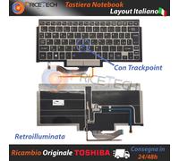 Tastiera Italiana TOSHIBA Portege Z10T Z15T Retroilluminata e con Trackpoint